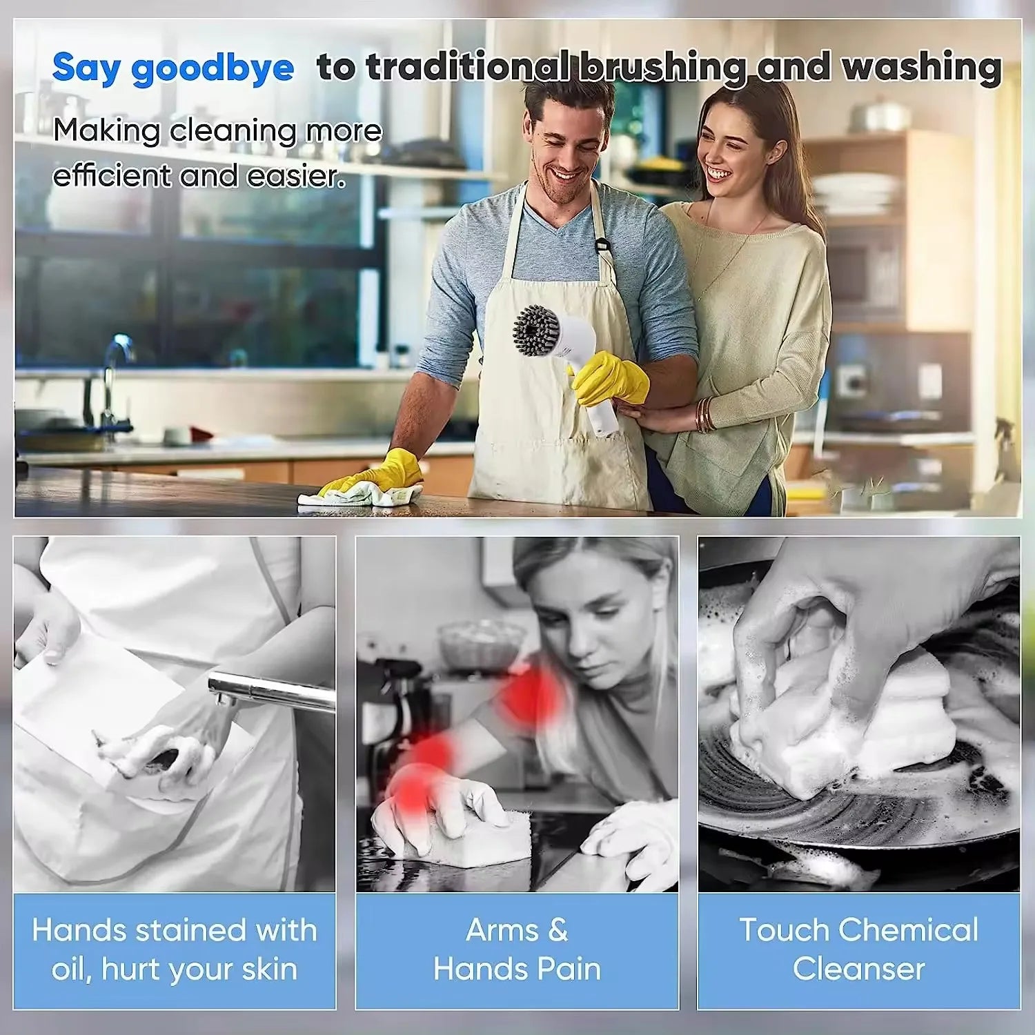 Power Scrubber – Elektrische Reinigingsborstel met 5 Opzetstukken